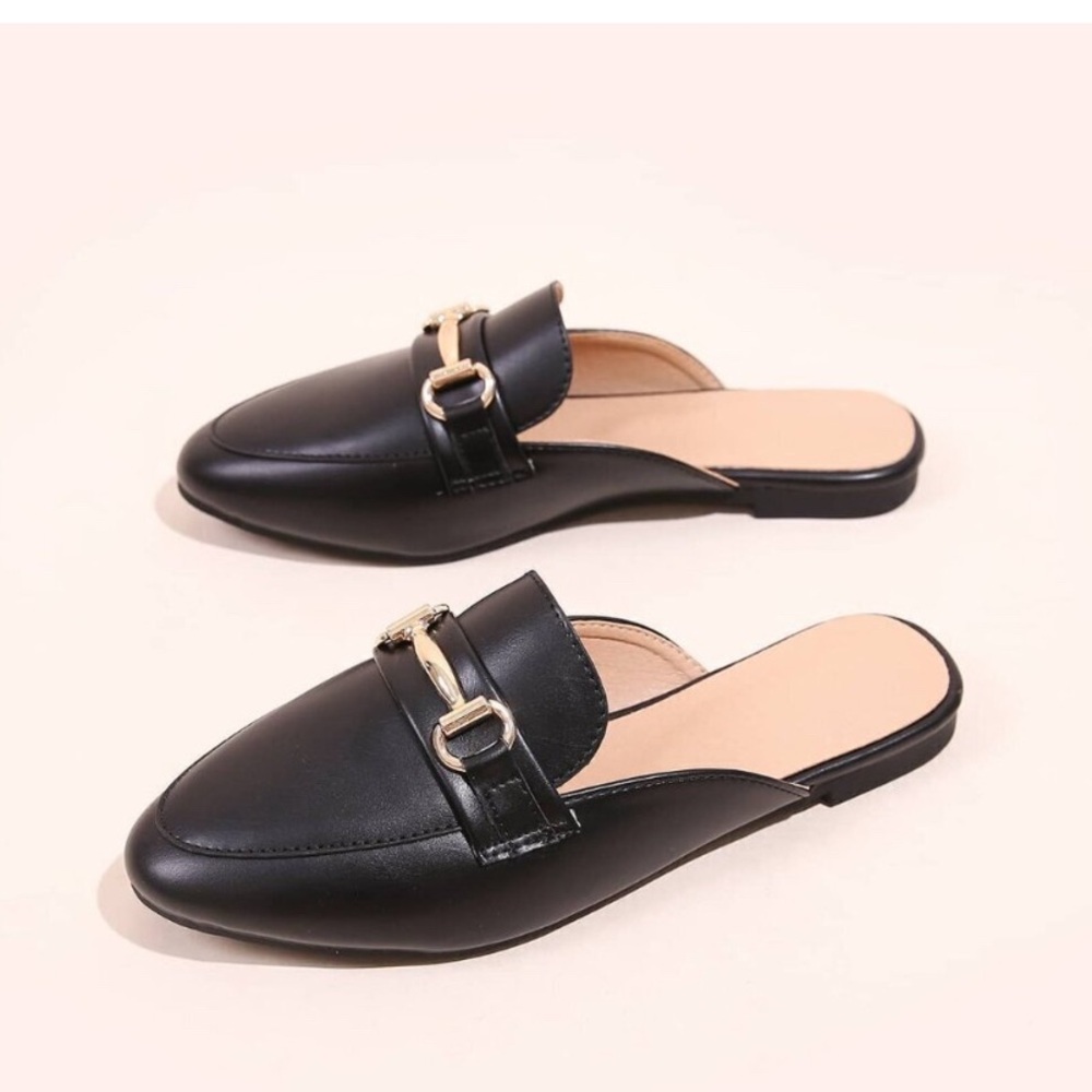 J. Crew Black Mule Loafers Size 8 NWT Brand New!